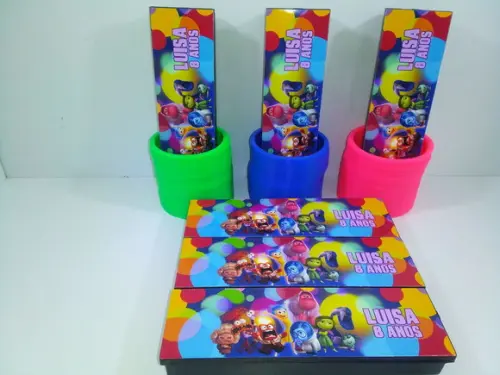Kit Dominó + Mola Maluca Tema Divertida Mente