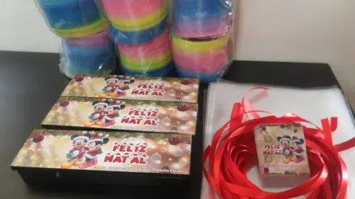 Kit Dominó + Mola Maluca Tema Natal