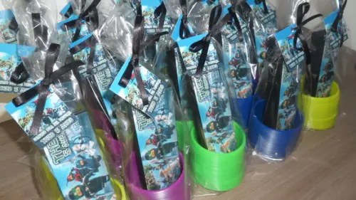 Kit Dominó + Mola Maluca Tema Ninjago