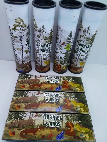 Kit Domino + Pega Vareta Tema Animais na Floresta