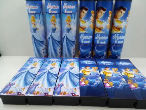 Kit Domino + Pega Vareta Tema Cinderela