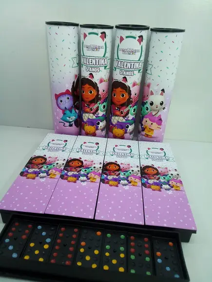 Kit Domino + Pega Vareta Tema Gabi