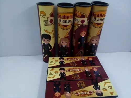 Kit Domino + Pega Vareta Tema Harry Potter