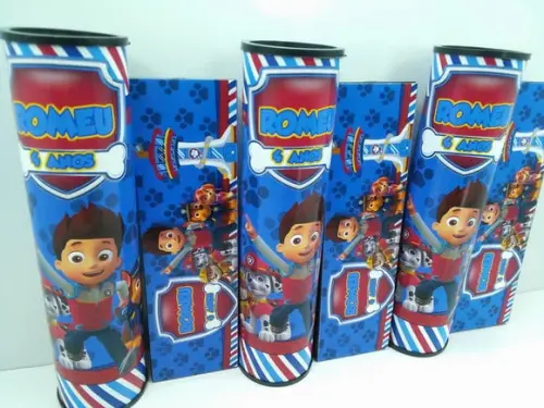 Kit Domino + Pega Vareta Tema Patrulha Canina