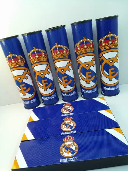 Kit Domino + Pega Vareta Tema Real Madrid