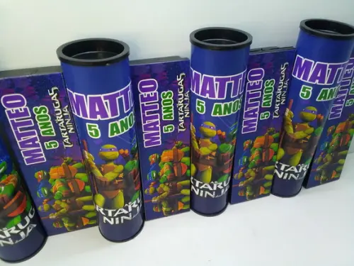 Kit Domino + Pega Vareta Tema Tartarugas Ninja