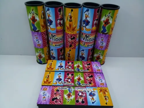 Kit Domino + Pega Vareta Tema Turma do Mickey
