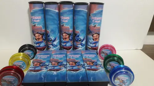 Kit Domino + Pega Varetas + Ioio Lilo e Stitch