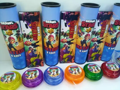 Kit Domino + Pega Varetas + Ioio Tema Brawl Stars