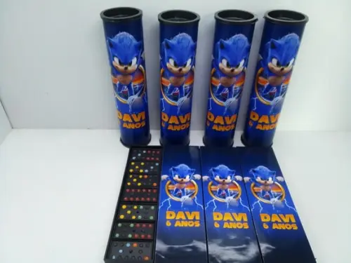Kit Domino + Pega Varetas + Tema Sonic