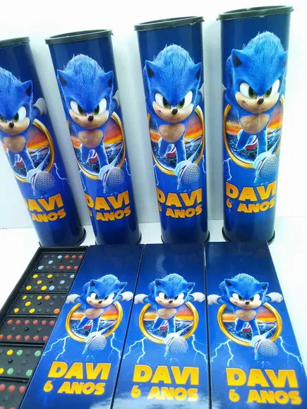 Kit Domino + Pega Varetas + Tema Sonic