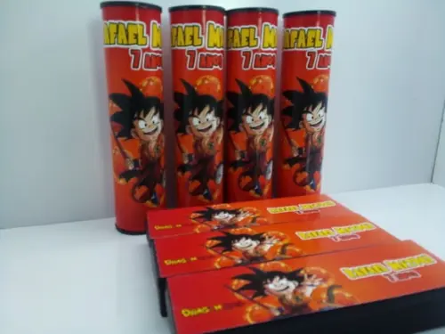 Kit Domino + Pega Varetas Tema Dragon Ball