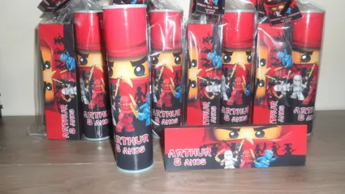 Kit Domino + Pega Varetas Tema Ninjago
