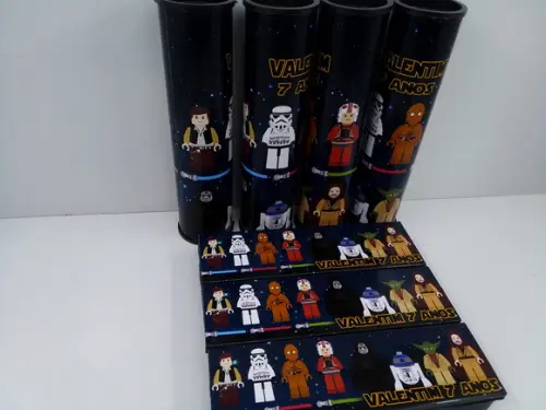 Kit Domino + Pega Varetas Tema Star Wars