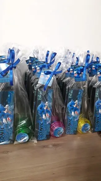 Kit Domino e Ioiô Cores Sortidas Tema Sonic