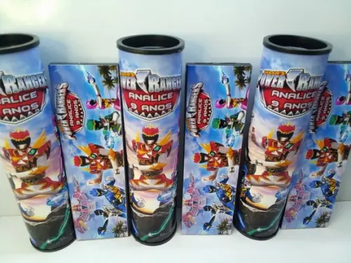 Kit Domino e Pega Vareta Personalizado Power Rangers