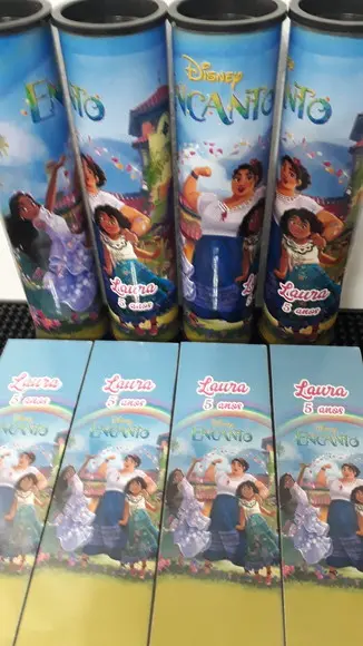 Kit Domino e Pega Vareta Personalizado Tema Encanto