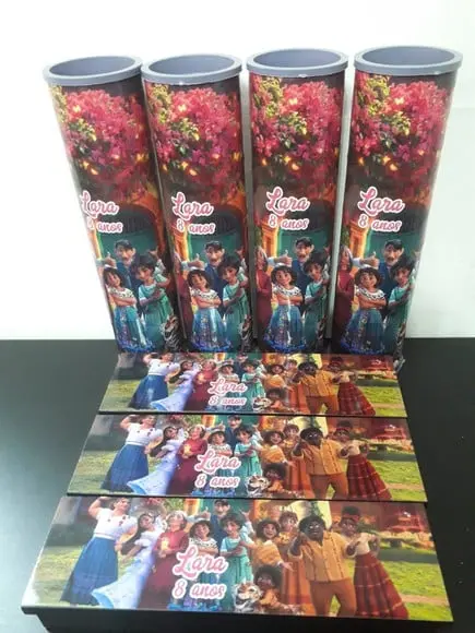 Kit Domino e Pega Vareta Personalizado Tema Encanto