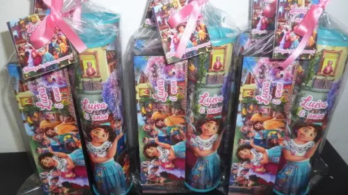 Kit Domino e Pega Vareta Personalizado Tema Encanto