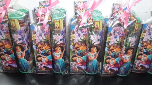 Kit Domino e Pega Vareta Personalizado Tema Encanto