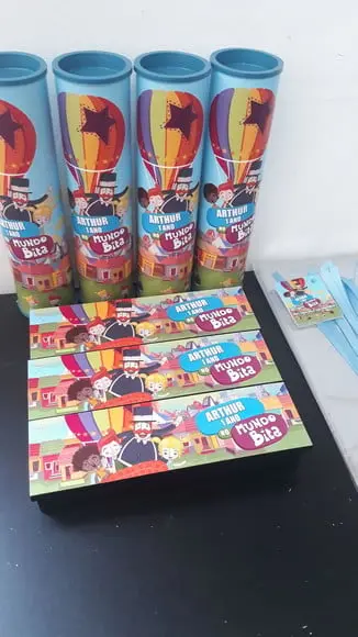 Kit Domino e Pega Vareta Personalizado Tema Mundo Bita