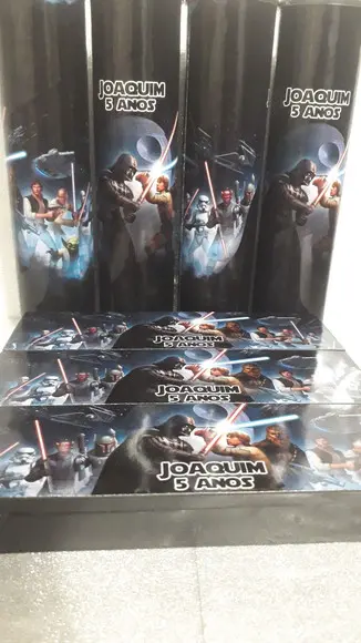 Kit Domino e Pega Vareta Personalizado Tema Star Wars