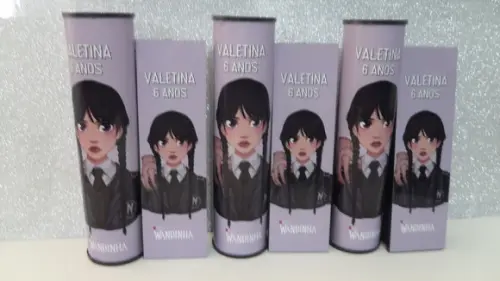 Kit Domino e Pega Vareta Personalizado Tema Wandinha
