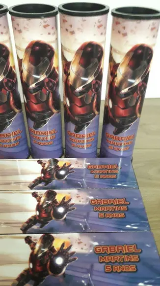 Kit Domino e Pega Varetas Homem de Ferro