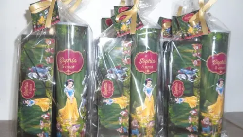 Kit Domino e Pega Varetas Personalizado Branca de Neve