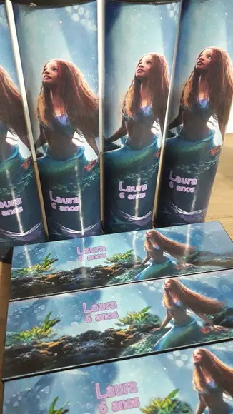 Kit Domino e Pega Varetas Pequena Sereia Negra