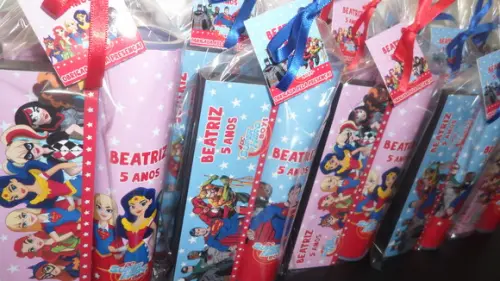 Kit Domino e Pega Varetas Personalizado Herois e Heroinas