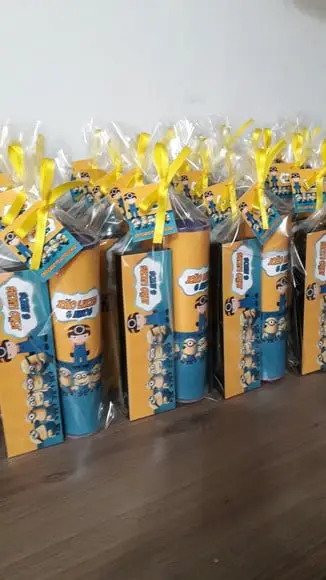 Kit Domino e Pega Varetas Personalizado Minnions
