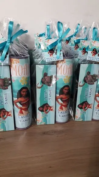 Kit Domino e Pega Varetas Personalizado Moana