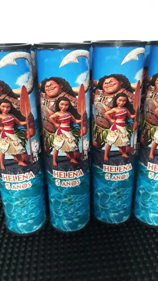 Kit Domino e Pega Varetas Personalizado Moana
