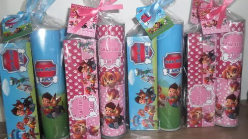 Kit Domino e Pega Varetas Personalizado Patrulha Canina