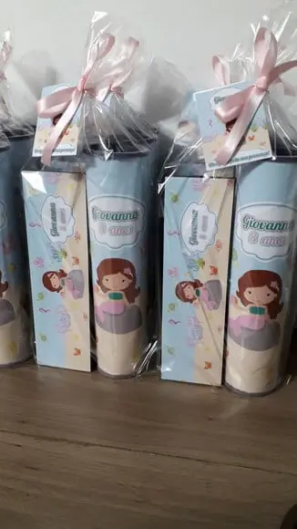 Kit Domino e Pega Varetas Personalizado Sereia Baby