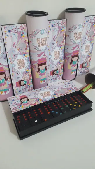 Kit Domino e Pega Varetas Personalizados Tema Circo Rosa