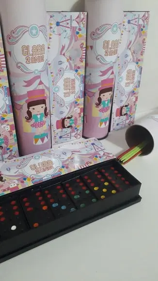 Kit Domino e Pega Varetas Personalizados Tema Circo Rosa