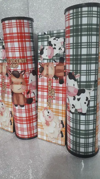 Kit Domino e Pega Varetas Personalizados Tema Fazendinha