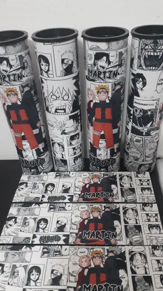 Kit Domino e Pega Varetas Personalizados Tema Naruto