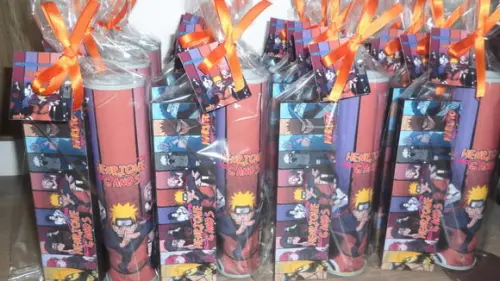 Kit Domino e Pega Varetas Personalizados Tema Naruto