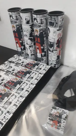 Kit Domino e Pega Varetas Personalizados Tema Naruto