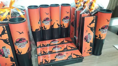Kit Domino e Pega Varetas Tema Dinossauro