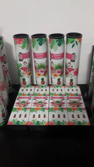 Kit Domino e Pega Varetas Tema Flamingo
