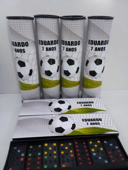 Kit Domino e Pega Varetas Tema Futebol