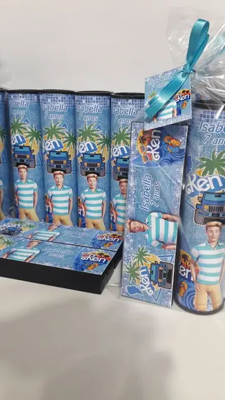 Kit Domino e Pega Varetas Tema Ken