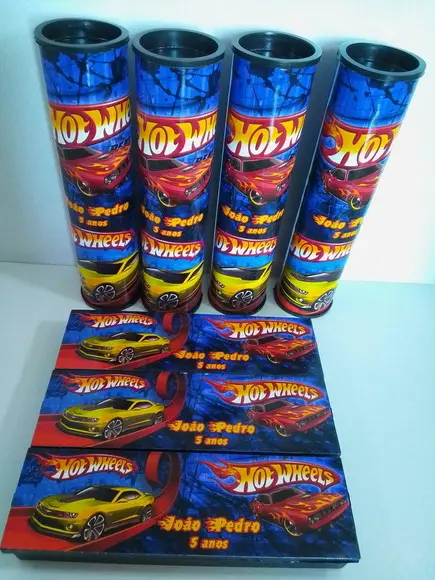 Kit Domino e Pega Varetas Tema Hot Wheels