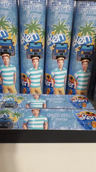 Kit Domino e Pega Varetas Tema Ken