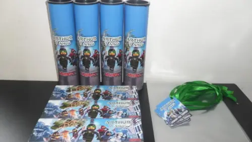 Kit Domino e Pega Varetas Tema Ninjago