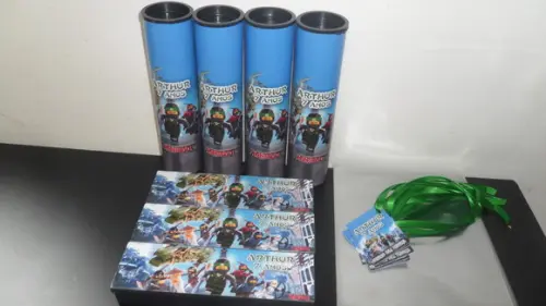 Kit Domino e Pega Varetas Tema Ninjago